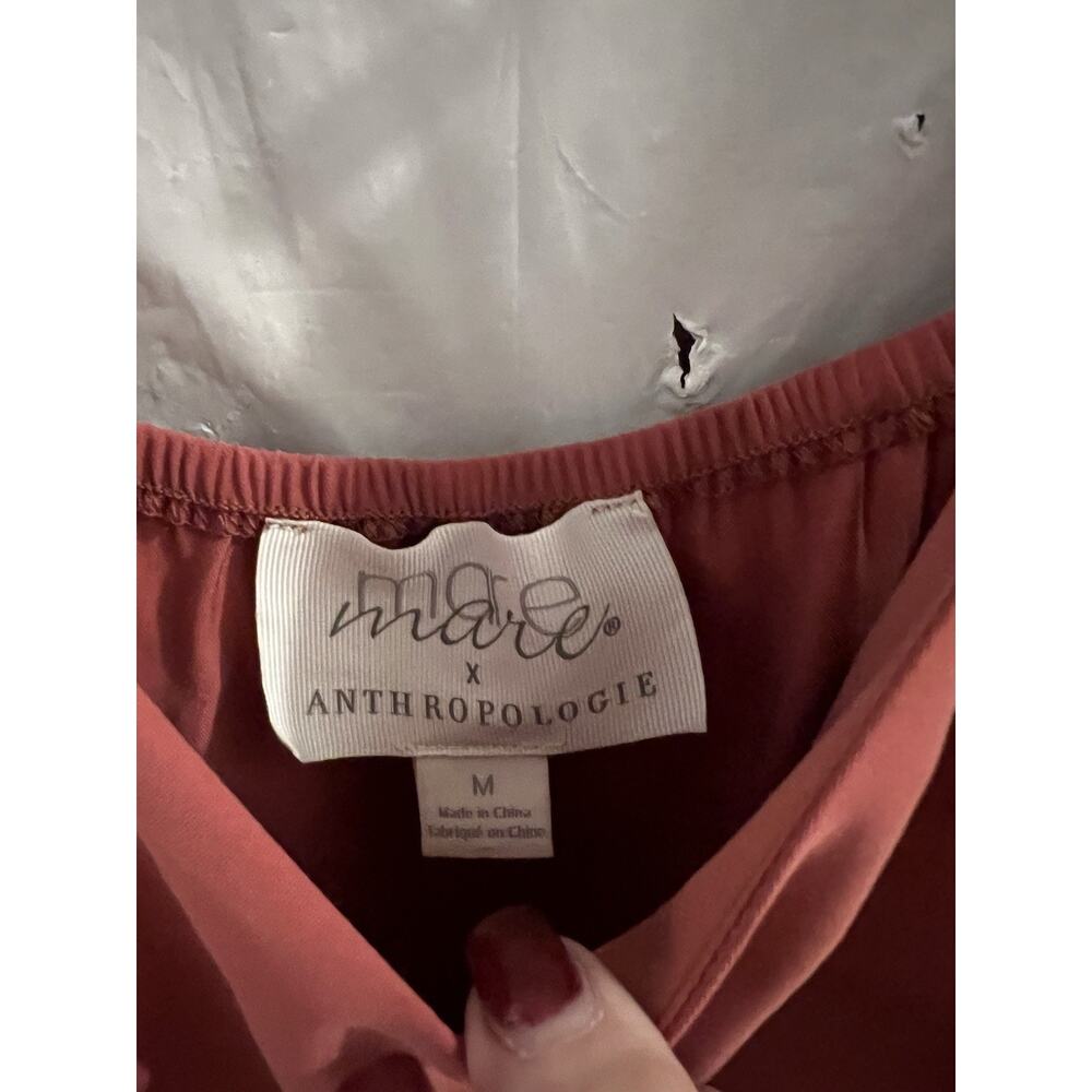 Anthropologie Mare Mare Mauve Pearl Beaded Canopy Bra Sz M - Picture 3 of 5